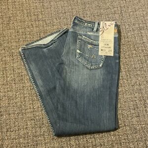 Silver Jeans Lexi Straight Jeans - Blue Denim 33 x 33